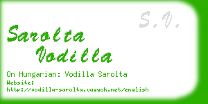 sarolta vodilla business card